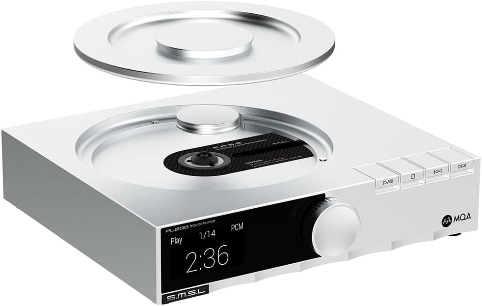 SMSL PL200 MQA-CD-Player Plattenspieler HiFi Lossless AK4499EX Chip Bluetooth Wiedergabe Dekodierung