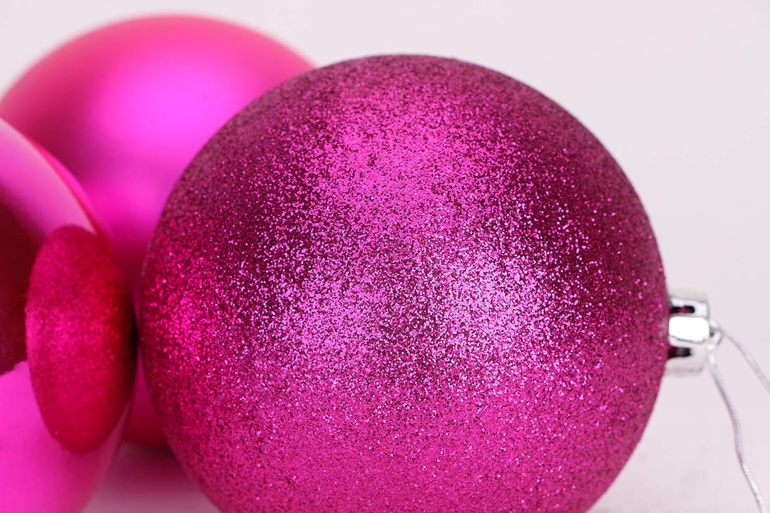 Christmas Concepts® 3-150mm extra grosse Kugeln - glänzendes, Mattes und Glitzer-Design - Weihnachts