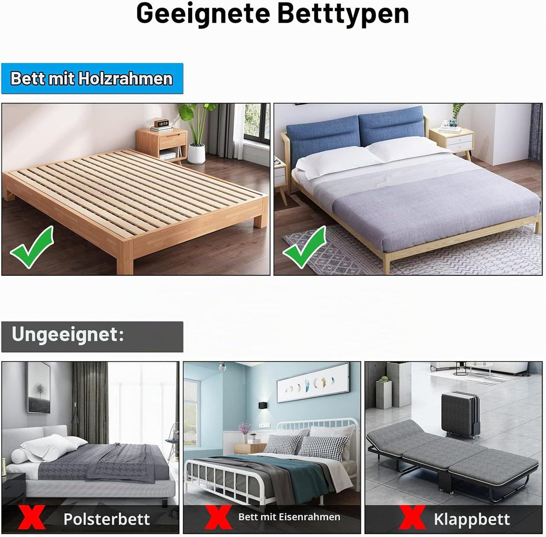 Signstek Bettgitter Faltbare Tragbare Bett Sicherungsschiene für ältere Menschen, Erwachsene unterst