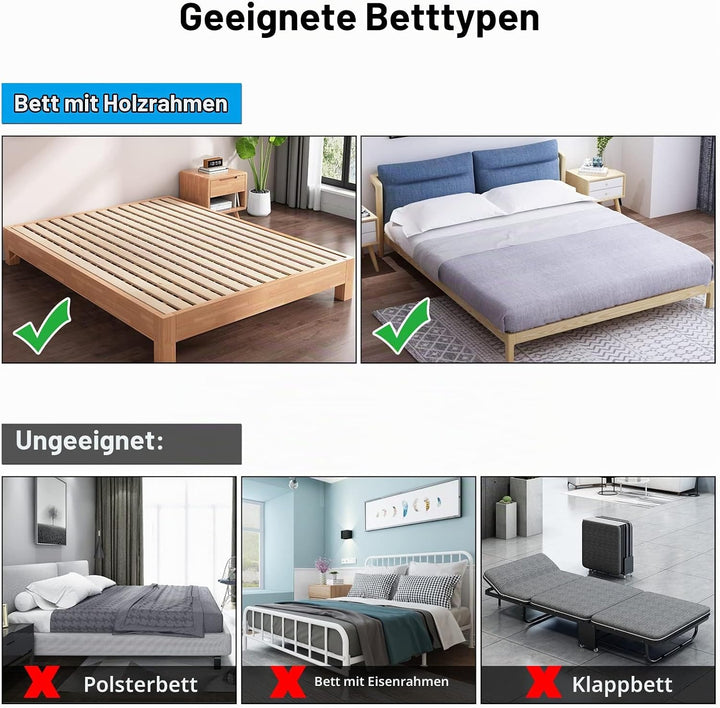 Signstek Bettgitter Faltbare Tragbare Bett Sicherungsschiene für ältere Menschen, Erwachsene unterst