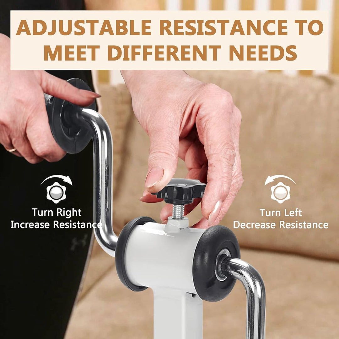 Armtrainer für Physiotherapie, Mini Heimtrainer, Armdrücken Trainer Exerciser, Tragbare Armrotations