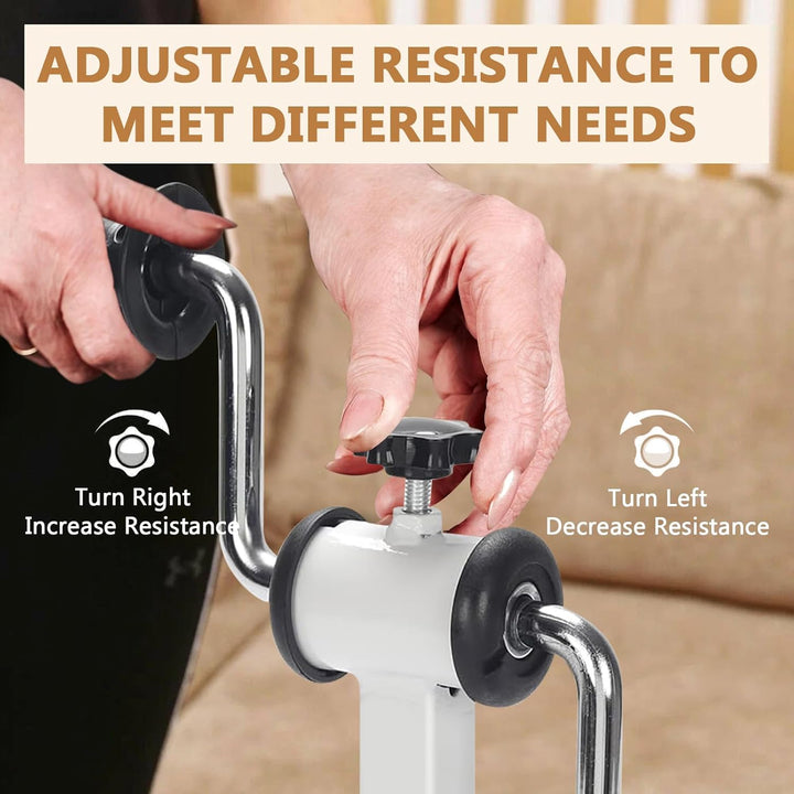Armtrainer für Physiotherapie, Mini Heimtrainer, Armdrücken Trainer Exerciser, Tragbare Armrotations