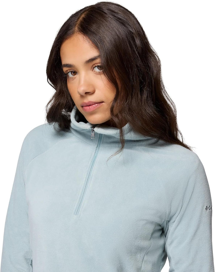 Columbia Fleecejacke mit halbem Reissverschluss für Damen, GLACIAL IV PRINT, AK1130 S Crushed Blue,