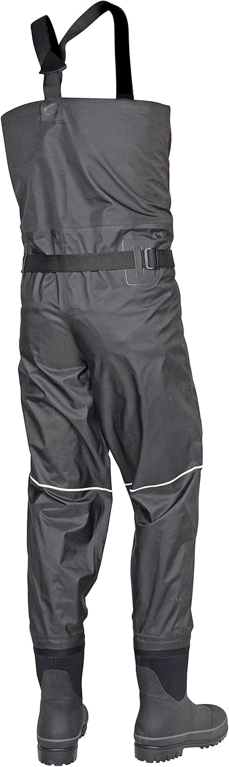 Spro Gamakatsu G-Breathable Waders Atmunksaktive Wathose mit Stiefel, Fliegenhose XL 44/45 Schwarz,