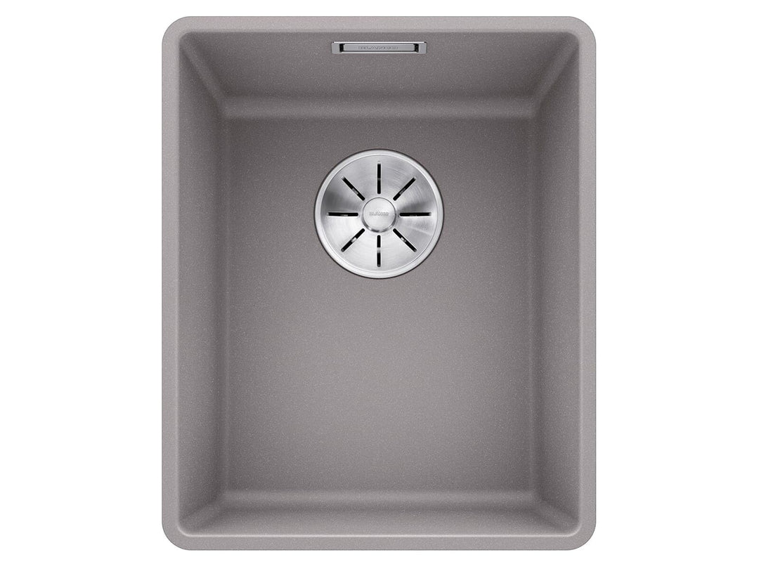BLANCO SUBLINE 320-F – Flächenbündige Granitspüle aus SILGRANIT für 40 cm breite Unterschränke – gra