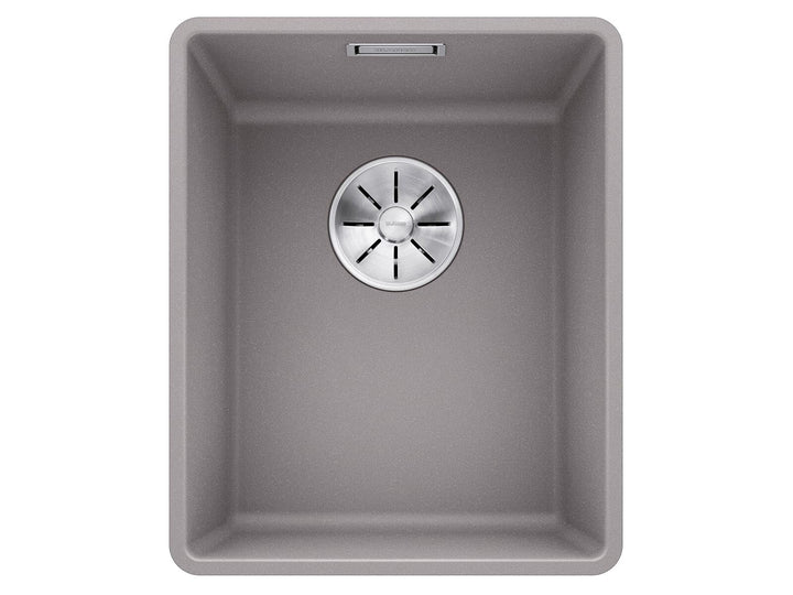 BLANCO SUBLINE 320-F – Flächenbündige Granitspüle aus SILGRANIT für 40 cm breite Unterschränke – gra