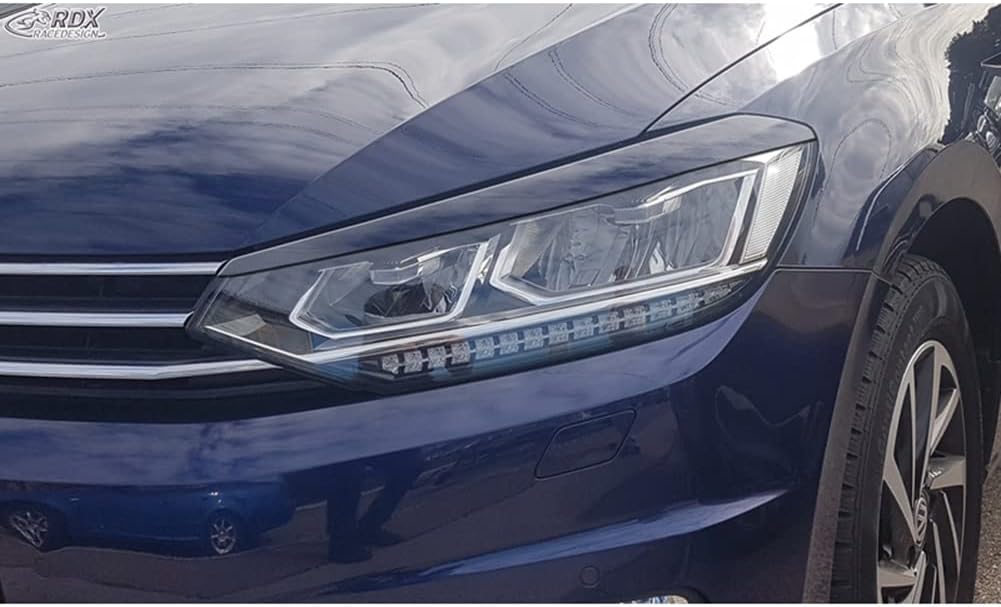 Scheinwerferblenden kompatibel mit Volkswagen Touran (5T) 2015- (LED) (ABS)