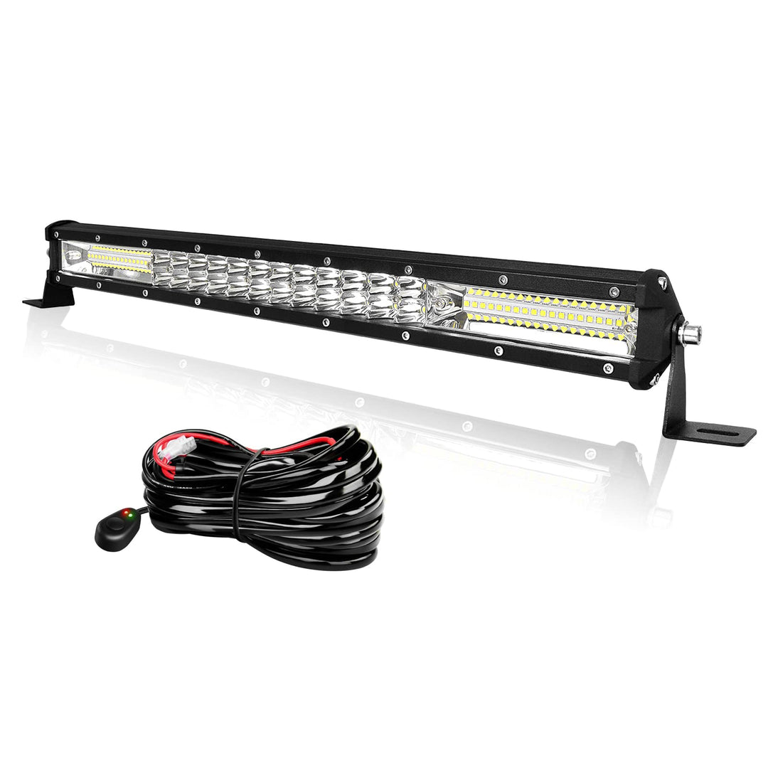 AUXTINGS LED Zusatzscheinwerfer Bar,50 cm 180W Lightbar 12600lm Schlank Einzelreihe LED Arbeitsschei