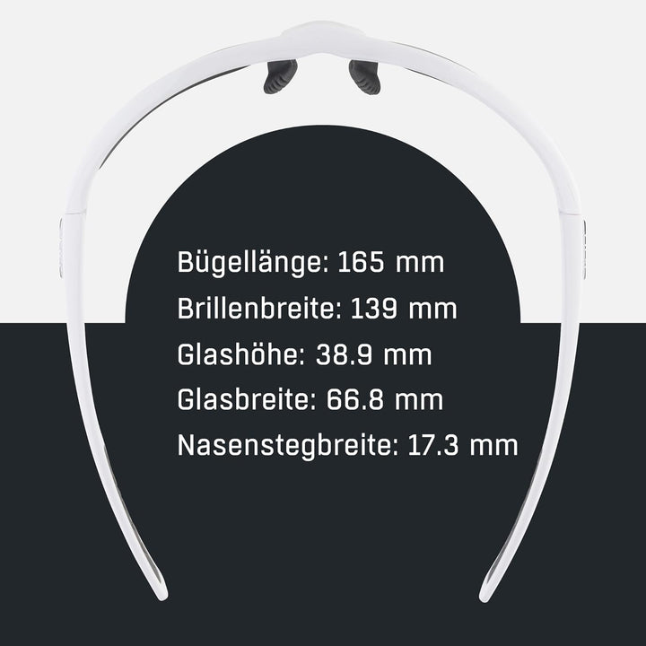ALPINA TRI-EFFECT 2.0 - Indiv. Anpassbare, Bruchsichere Wechselscheiben Sport- & Fahrradbrille Mit 1