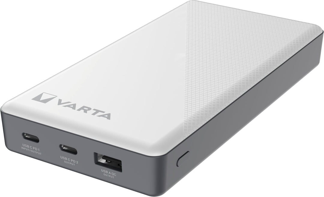 VARTA Power Bank 20000mAh, Powerbank Energy mit 4 Anschlüssen (1x Micro USB, 2x USB A, 1x USB C), ko