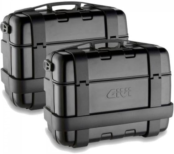 Givi TRK33BPACK2 Trekker 33 Koffer Satz Monokey, Schwarz, Schwarz