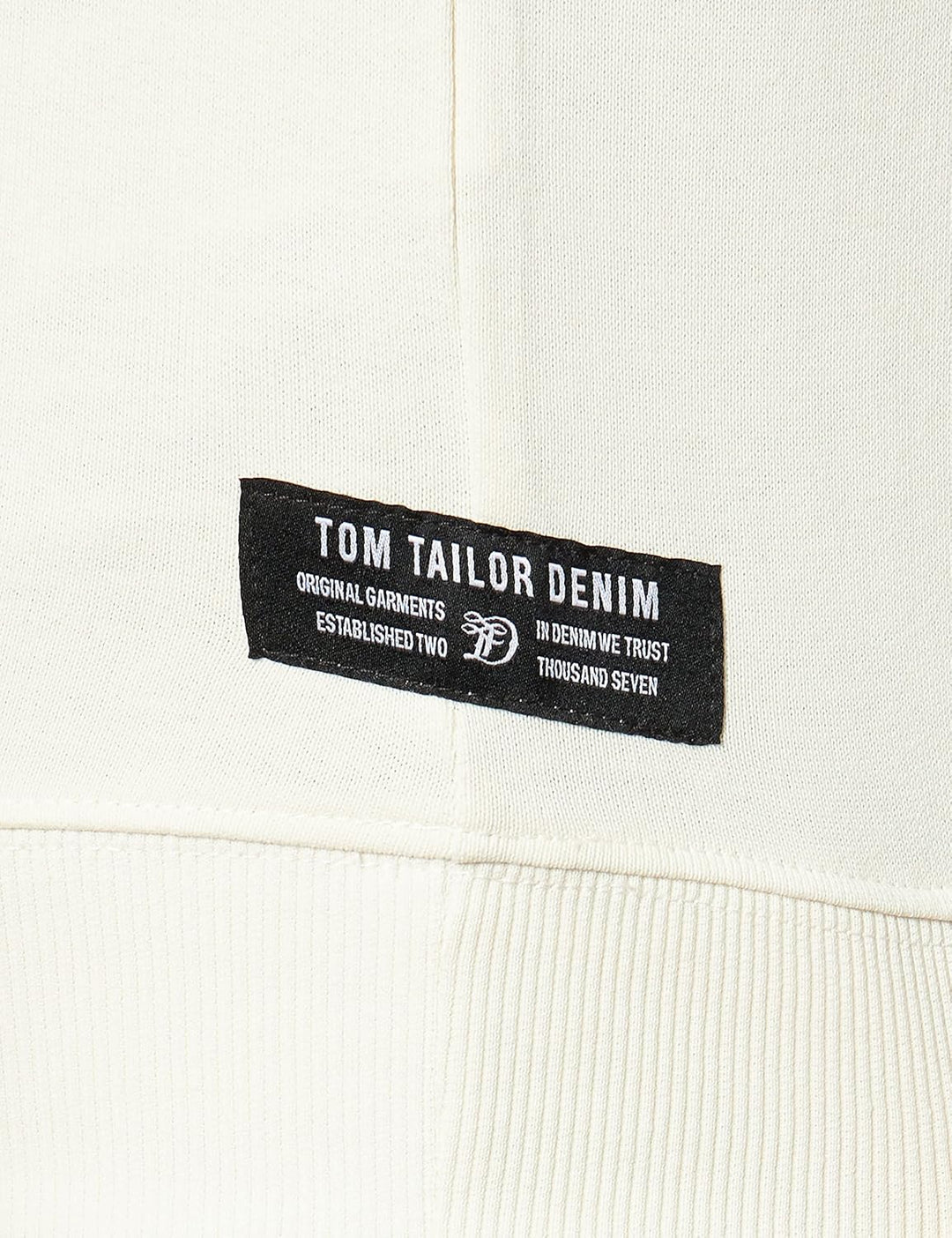 TOM TAILOR Denim Herren Hoodie Sweatshirt mit Struktur L 10338 - Soft Light Beige, L 10338 - Soft Li