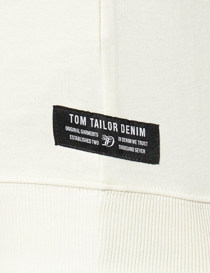 TOM TAILOR Denim Herren Hoodie Sweatshirt mit Struktur L 10338 - Soft Light Beige, L 10338 - Soft Li