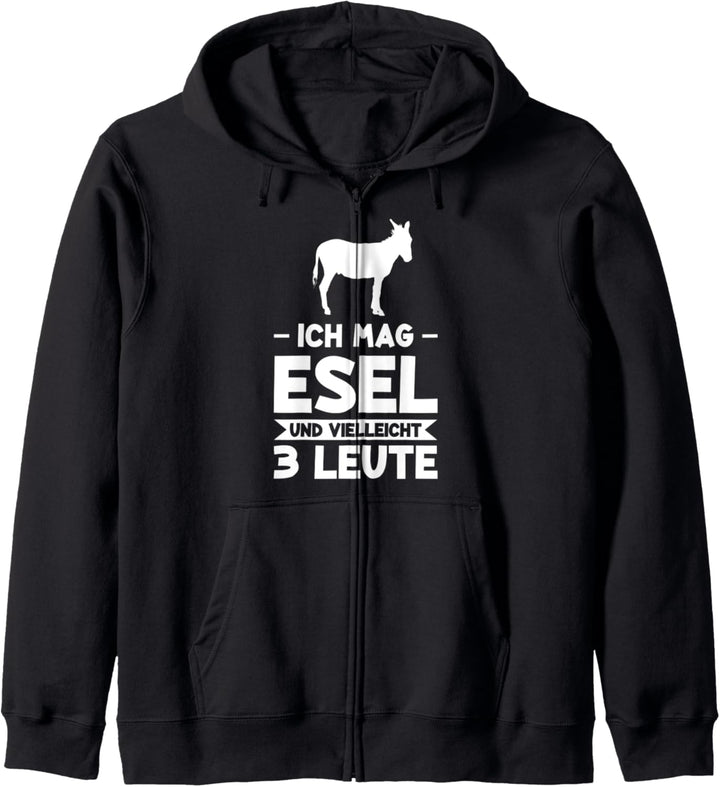 Esel Tiere Maultier Kapuzenjacke