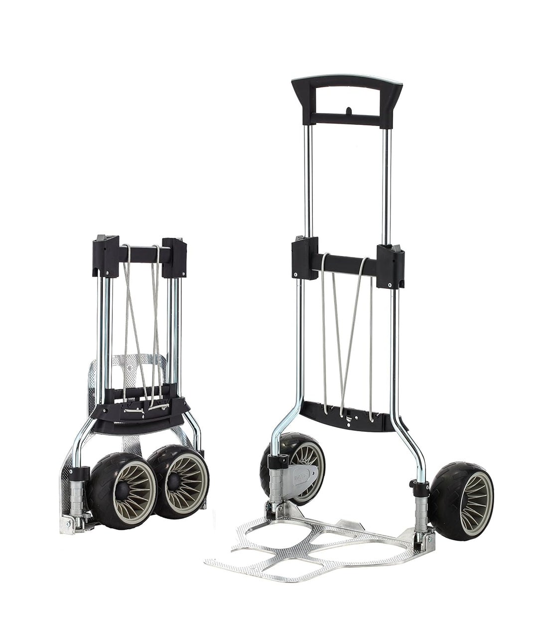 RuXXac Cross 2234-41V3 faltbare Sackkarre, Tragfähigkeit 100 kg, extra breite Räder, platzsparend ei