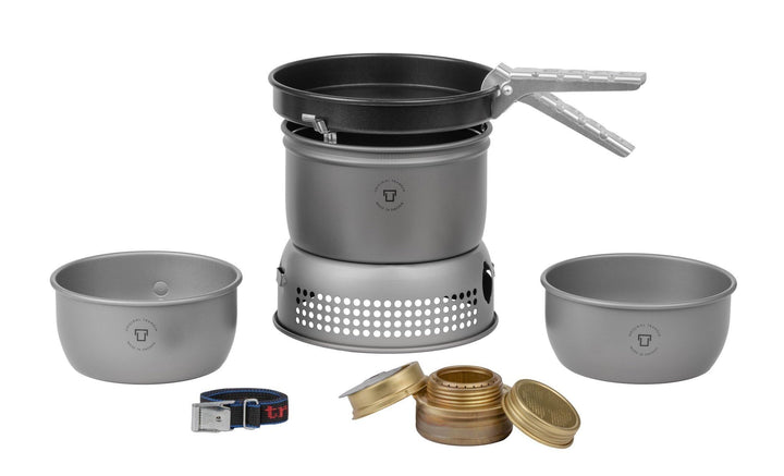 Trangia 27-3 HA Ultralight Hardanodized - Alu Sturmkocher mit Pfanne und Töpfe 18cm, 18cm