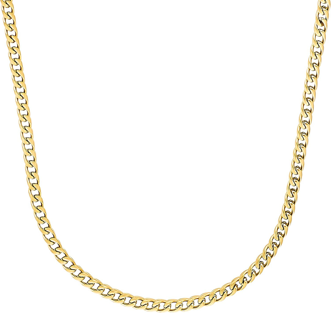 s.Oliver Halskette Edelstahl Herren Halsschmuck, 55+5 cm, Gold, Kommt in Schmuck Geschenk Box, 20339