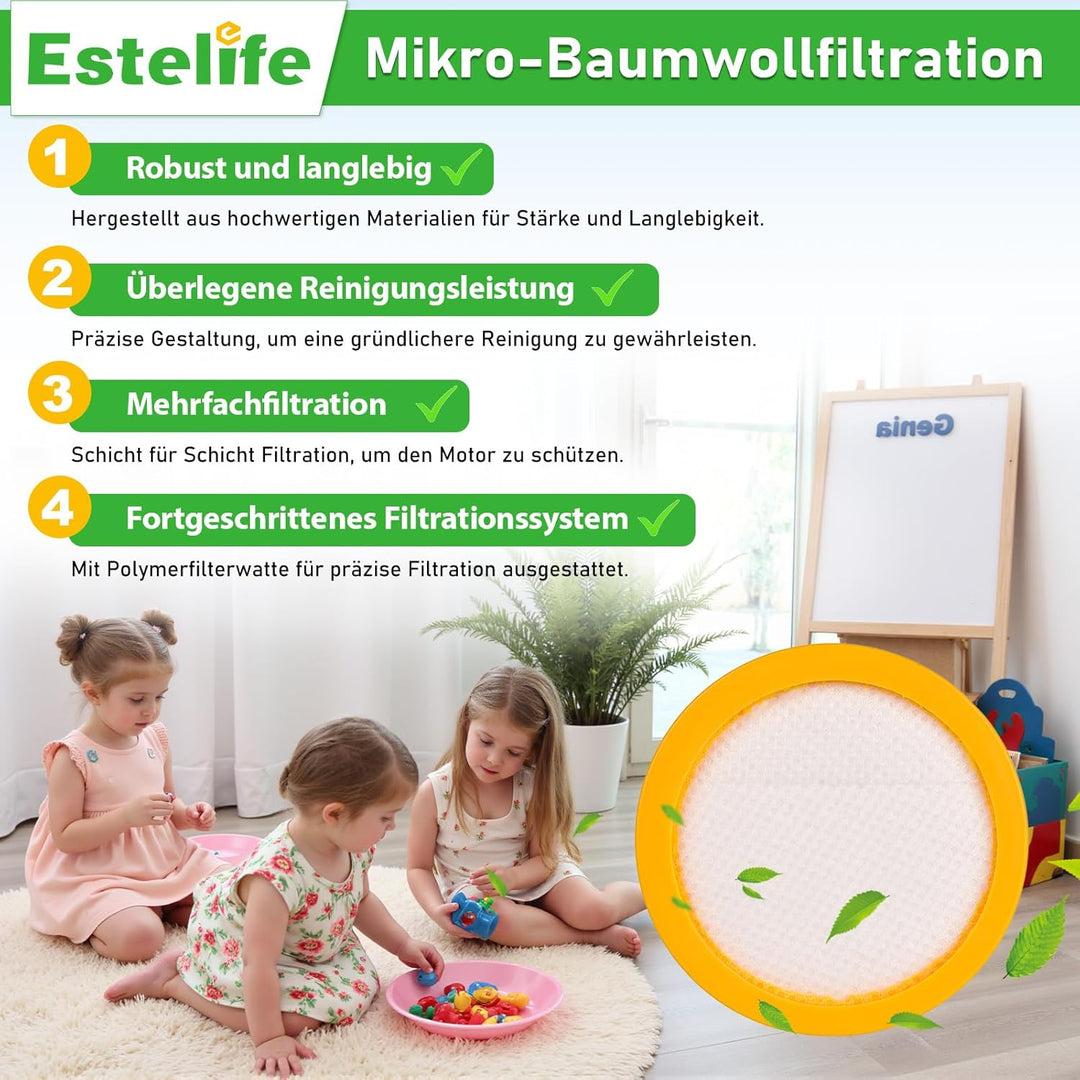4 Stück HEPA-Filter JV35 für Jimmy JV35 Handstaubsauger und Milbensauger, geeignet für Bett- und Mat