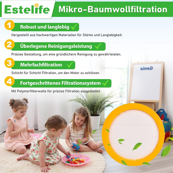 4 Stück HEPA-Filter JV35 für Jimmy JV35 Handstaubsauger und Milbensauger, geeignet für Bett- und Mat