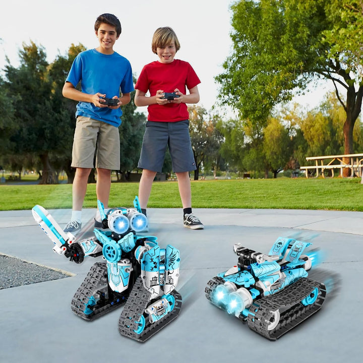 JOYTREKY Roboter Spielzeug Technik ab 5 6 7 8 9 10 11 12+ Jahre Jungen, 3 in 1 Roboter Kinder App-Fe