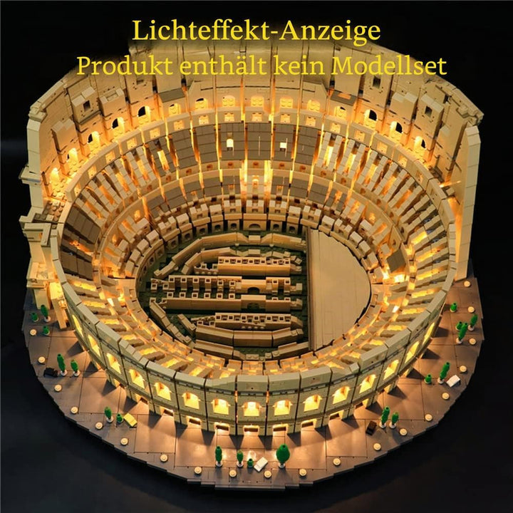 GEAMENT LED Licht-Set Kompatibel mit Lego Kolosseum (Colosseum) - Beleuchtungsset für Creator 10276
