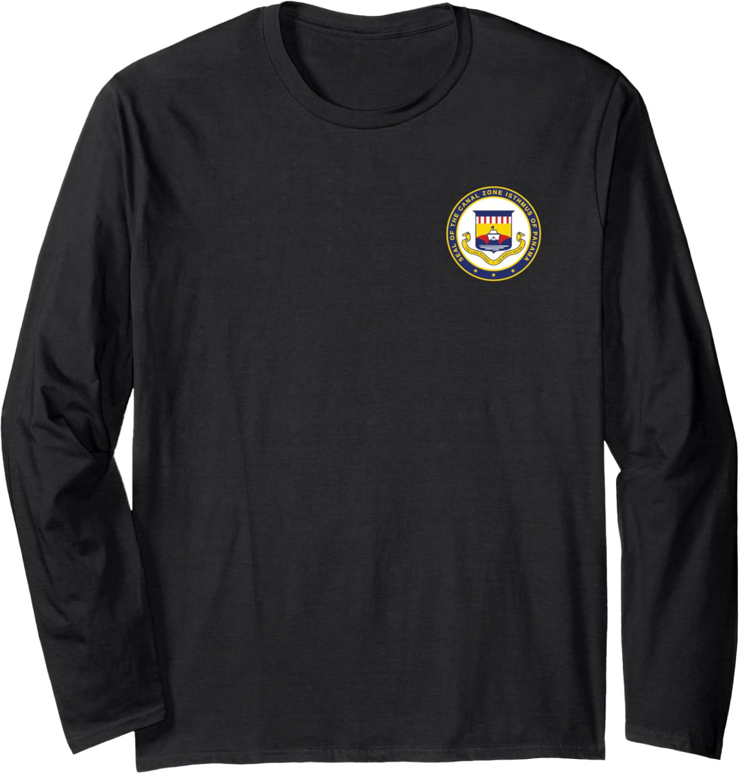 Panama-Kanal-Versiegelung, doppelseitig Langarmshirt
