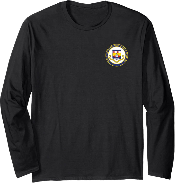 Panama-Kanal-Versiegelung, doppelseitig Langarmshirt