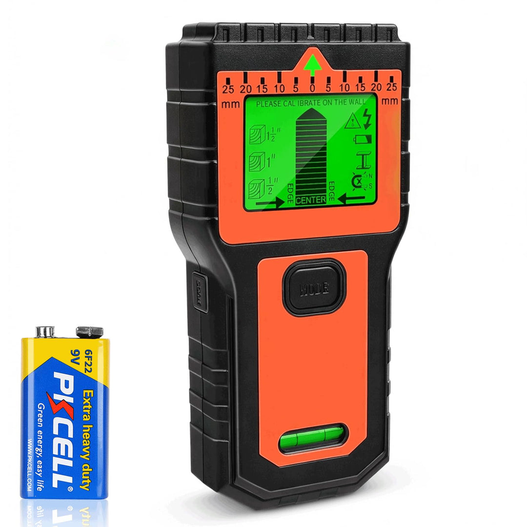 Leitungsfinder Multifunktionaler Stud Finder mit LCD-Display &amp; Audio-Alarm, für Holz, AC-Leitungen,