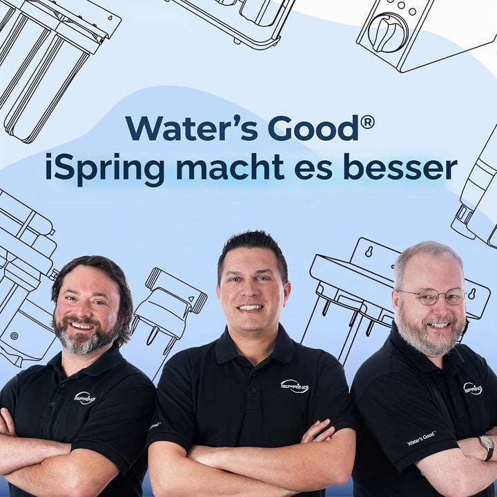 iSpring RCC1D Tankless RO/DI System, 5 Stufen De-Ionisierung Umkehrosmose Wasserfilter System, 150 G