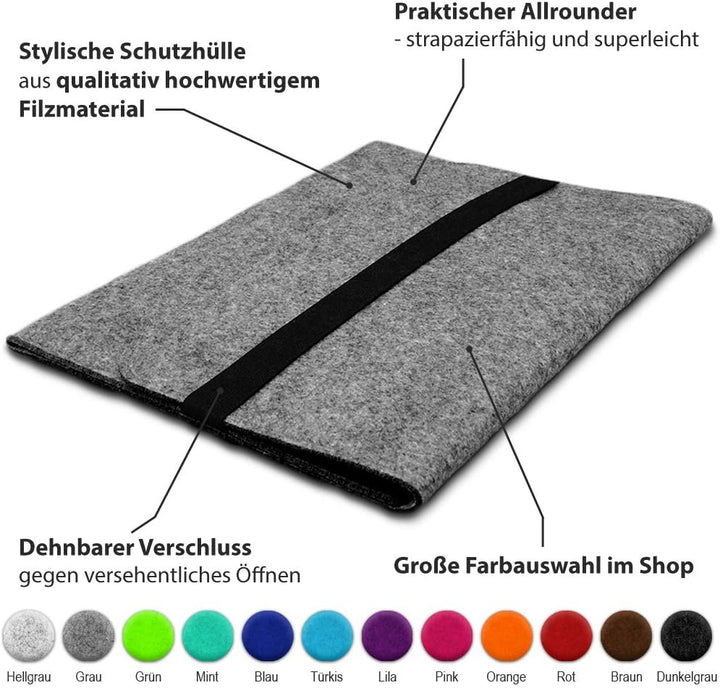 NAUCI Schutzhülle kompatibel mit Microsoft Surface Laptop 4/5 13,5 Zoll Filz Tasche Sleeve Hülle Lap