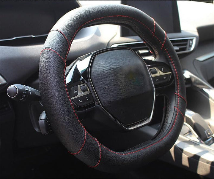 Mayco Bell Mikrofaser Leder Auto Lenkradbezug Fit für Peugeot 3008 206 207 208 2016-2019 508 208 201