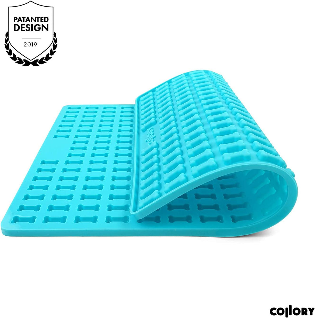 Collory® Mini Knochen (2cm) Silikon Backmatte, Backform für mini DIY Hundekekse und Leckerlis, Knoch