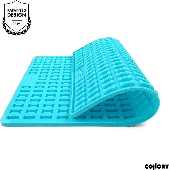 Collory® Mini Knochen (2cm) Silikon Backmatte, Backform für mini DIY Hundekekse und Leckerlis, Knoch