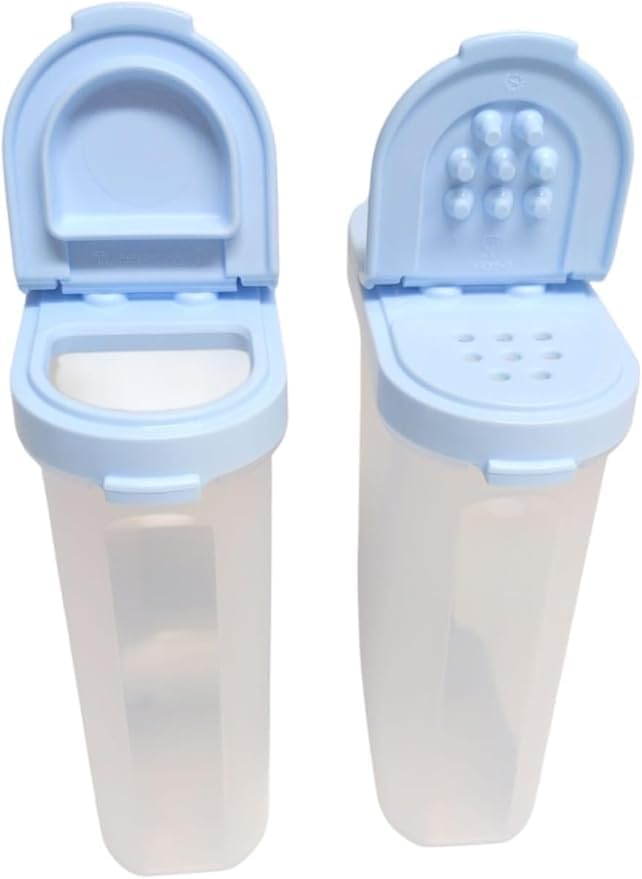 Tupperware Würzling Gewürz Riese 2er Set Salz- und Pfefferstreuer ideal für Auto, Büro, Camping & Un