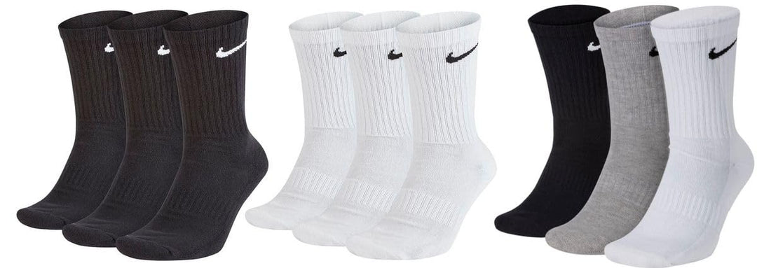 Nike Herren Everyday Cushioned Crew Crew-trainingssocken (6 Paar) 34-38 -010 Black, 34-38 -010 Black