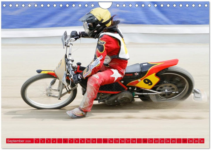 Speedway Sandbahn (Wandkalender 2026 DIN A4 quer), CALVENDO Monatskalender: Sandbahnrennen Gespann u