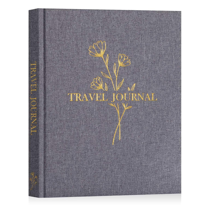 Lanpn Reisetagebuch Notizbuch 110 Seiten, Leinen Reisetagebuch zum Ausfüllen Fotobuch Reisejournal m