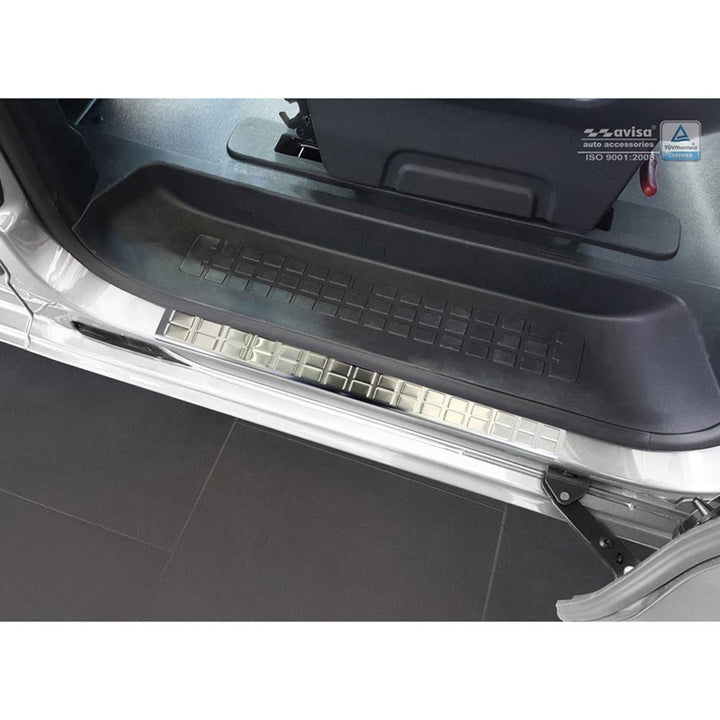 Inox door sill protectors compatible with Citroën Spacetourer &amp; Peugeot Traveller/Expert &amp; Toyota Pr