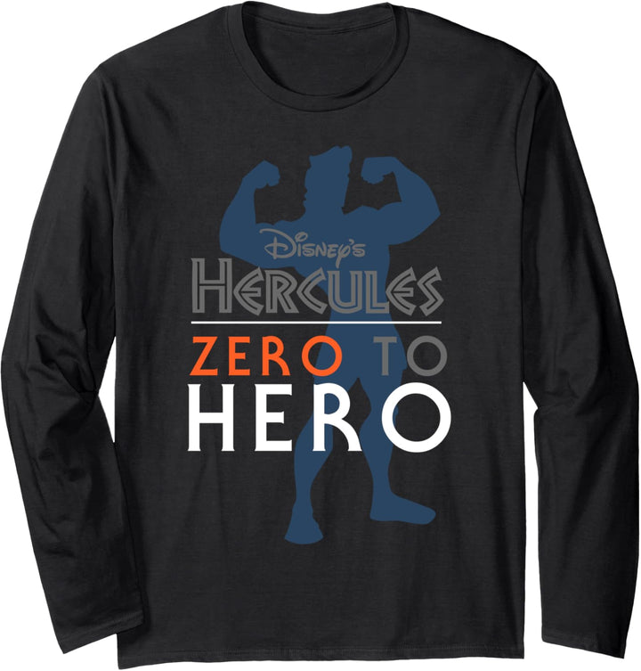 Disney Hercules Zero To Hero Silhouette Langarmshirt