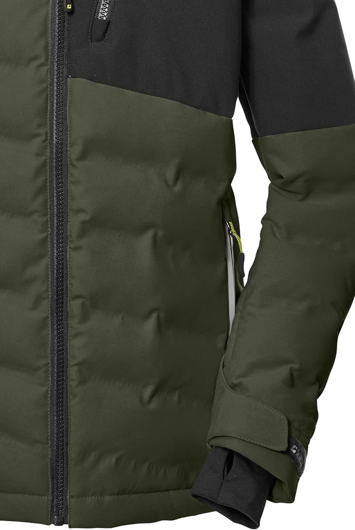 Killtec Jungen Ksw 172 Bys Ski Qltd Jckt Skijacke/Steppjacke mit Kapuze und Schneefang 152 dunkeloli