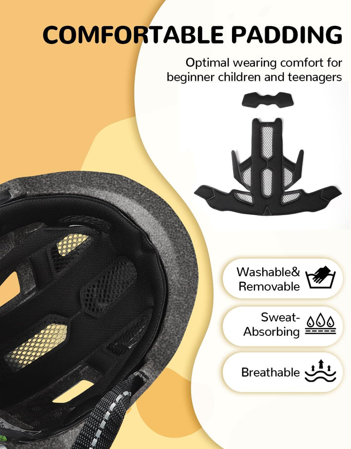 FUNWICT Kinder Fahrradhelm für Mädchen Jungen, Verstellbarer Kinderhelm Radhelm Skaterhelm Sporthelm