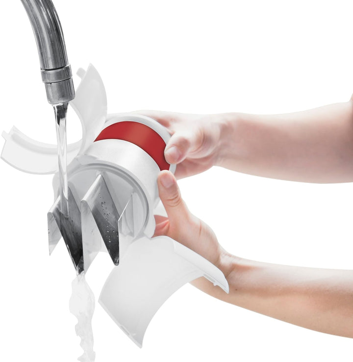 Zyliss E10402 Gemüsehacker, Einheitsgrösse, Weiss, Rot Zick Zick 2 Zerkleinerer, Zick Zick 2 Zerklei