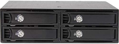 StarTech.com 4x Festplatten Wechselrahmen für 2,5 Zoll SATA / SAS Laufwerke - Mobile Rack Backplane