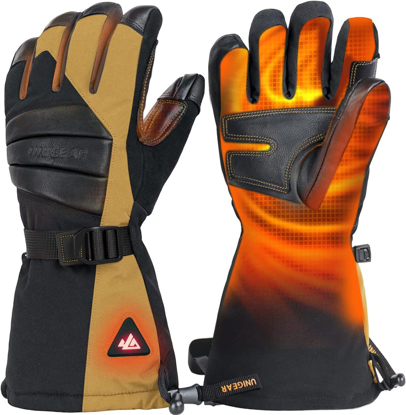 Unigear beheizbare Handschuhe mit Schnellladen für Damen und Herren, beheizte wärmende Winter Handsc