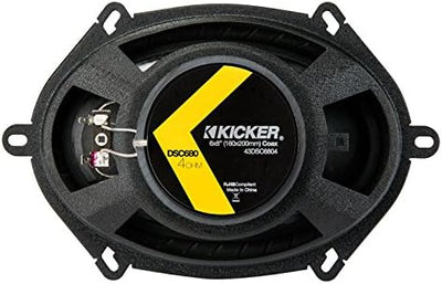 KICKER 43DSC6804 6x8 Zoll Koax-LS Schwarz