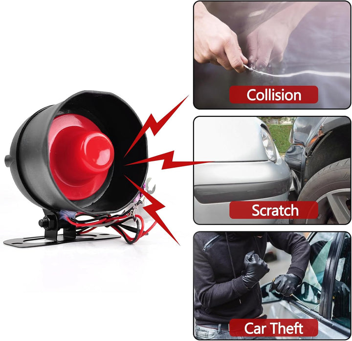 Auto-Einbruchmeldeanlage, Riloer Universal Alarmanlage Mit 2 Fernbedienung, Cw-8110 Auto-Sicherheits