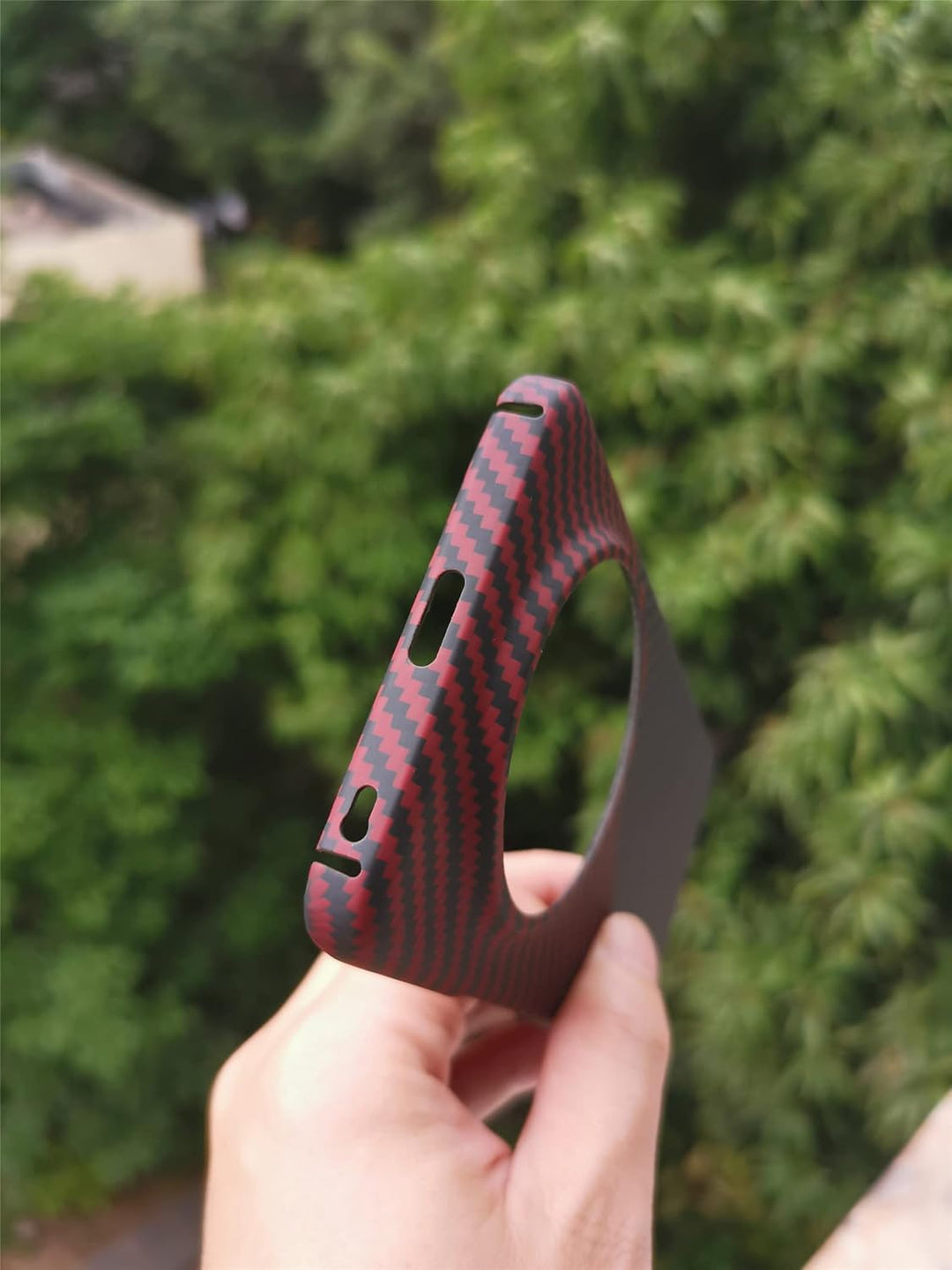 Ultradünne und leichte Aramid-Kohlefaserschale für Honor Magic 5 pro Hülle (Rot Schwarz), Rot Schwar
