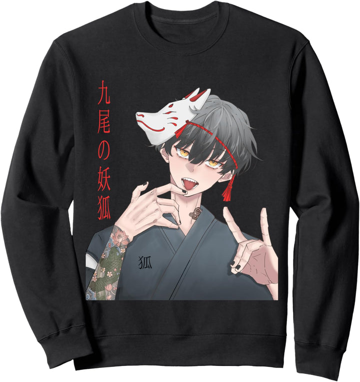 Japan Kitsune Maske Anime Otaku Sweatshirt
