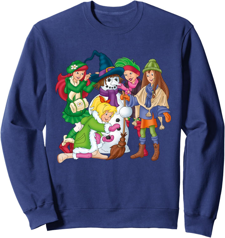 Bibi Blocksberg - Weihnachten - Junghexen Schneemann Sweatshirt