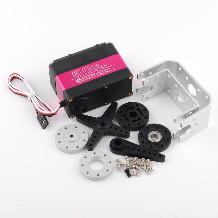 Wishiot 60 kg Servo RDS5160 RC Digital Servo High Torque Mental Gear 270 Degree mit U-förmiger Befes